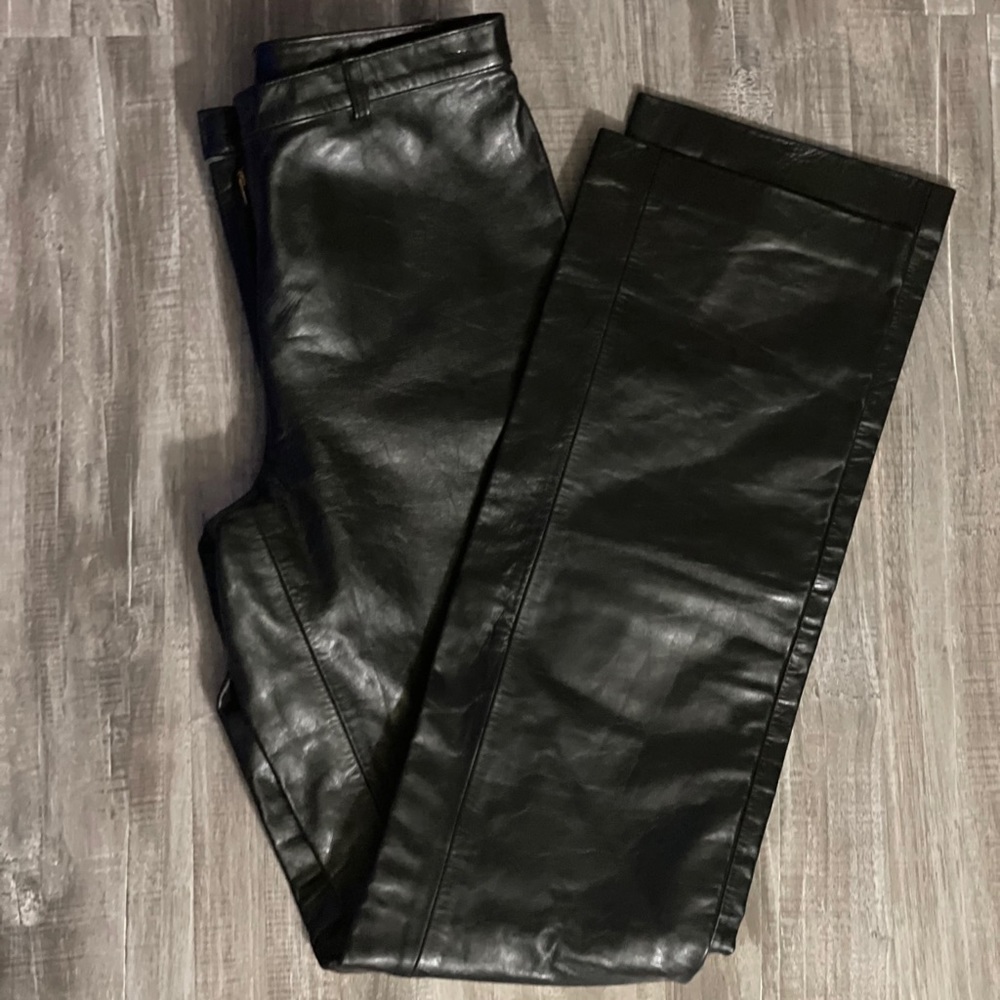 A/X Armani Exchange Leather Pants Black 4